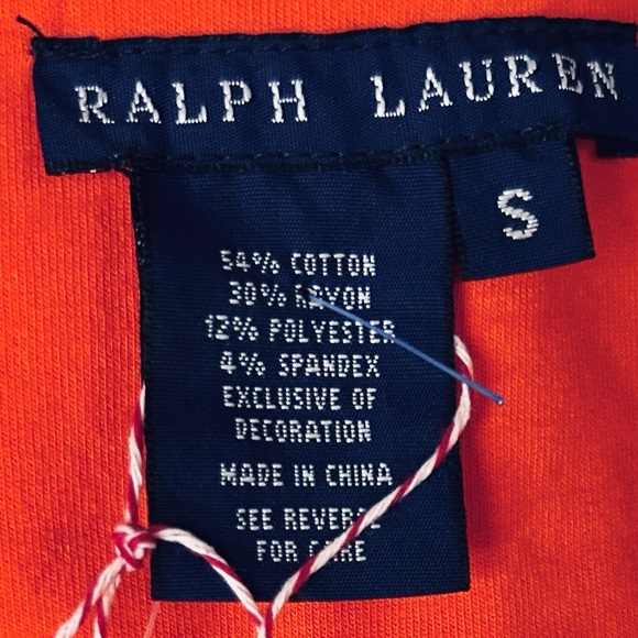 NWT Ralph Lauren Equestrian Polo Crest Blazer Orange Red Logo Jacket Horse Logo - Picture 16 of 16